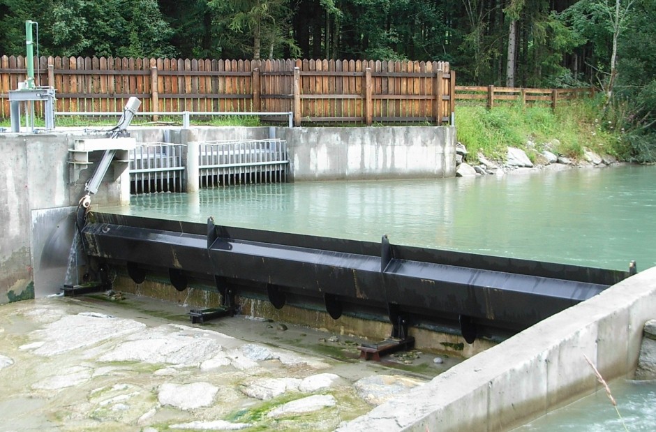 Wasserfassung mit Stauklappe
