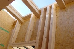 Holzhaus mit Holzrahme...