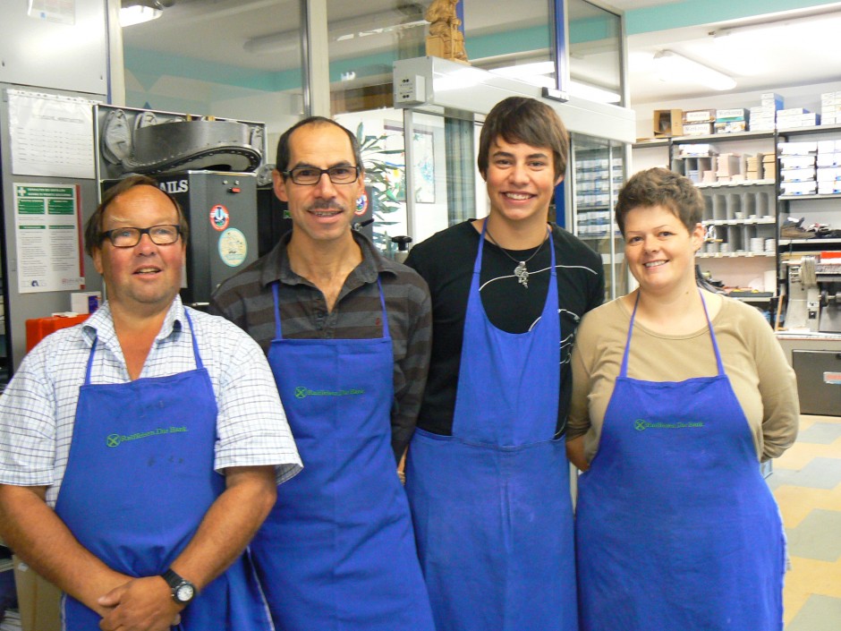 v.l.n.r.: Albert, Markus, Simon und Annelies